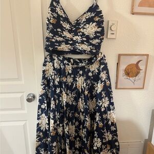 Abercrombie & Fitch Navy and White Dress